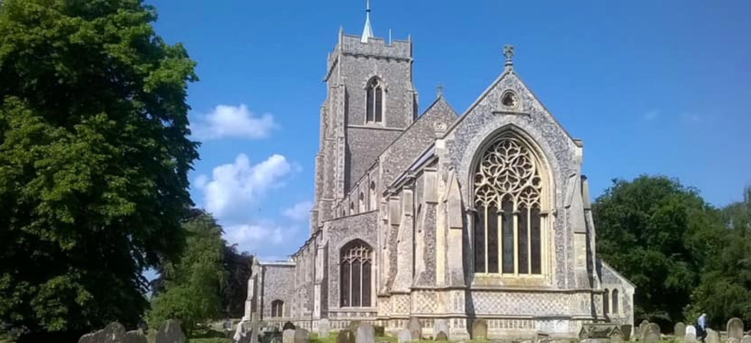 Two views of the Church of St. Mary-the-Virgin, Martham, Norfolk